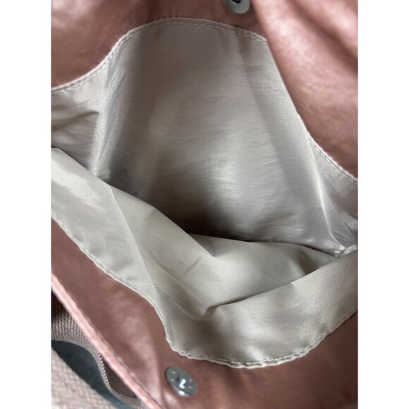 Kipling Shoulder Bag Satchel Monkey Keychain Pearlescent Pink Rose Gold - Picture 7 of 7